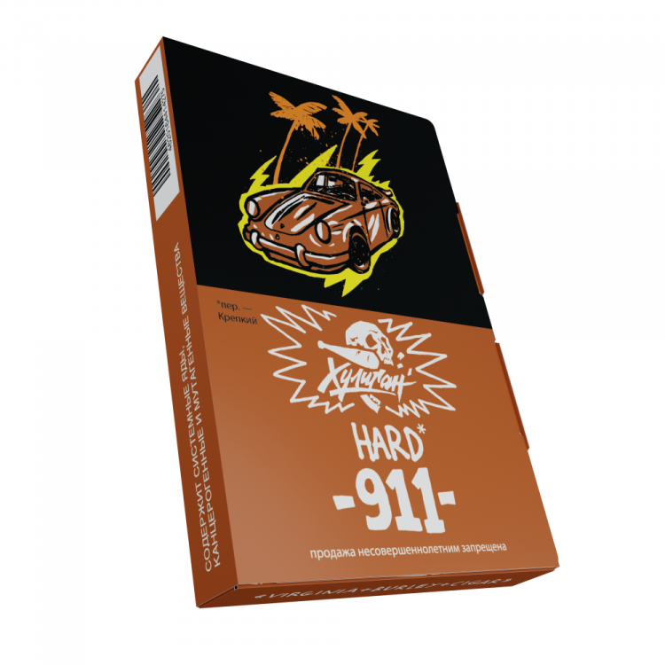 Табак Хулиган HARD - 911 (Шоколад с Перцем) 25 гр