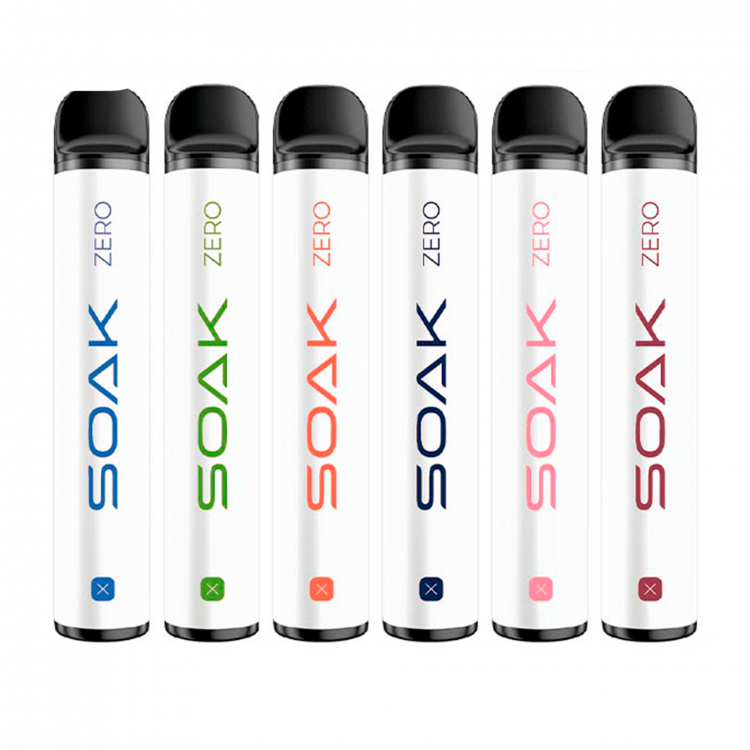 (М) Одноразовая электронная сигарета Soak X Zero 2200 - Яблоко персик